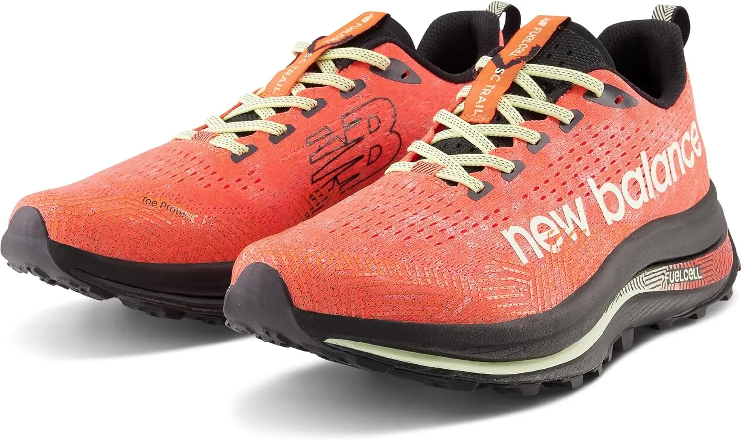 New Balance TECHNICAL_SPORT_SHOE New Balance FuelCell SuperComp Trail Bleached Lime Glo/Nb Navy 8 D (M)