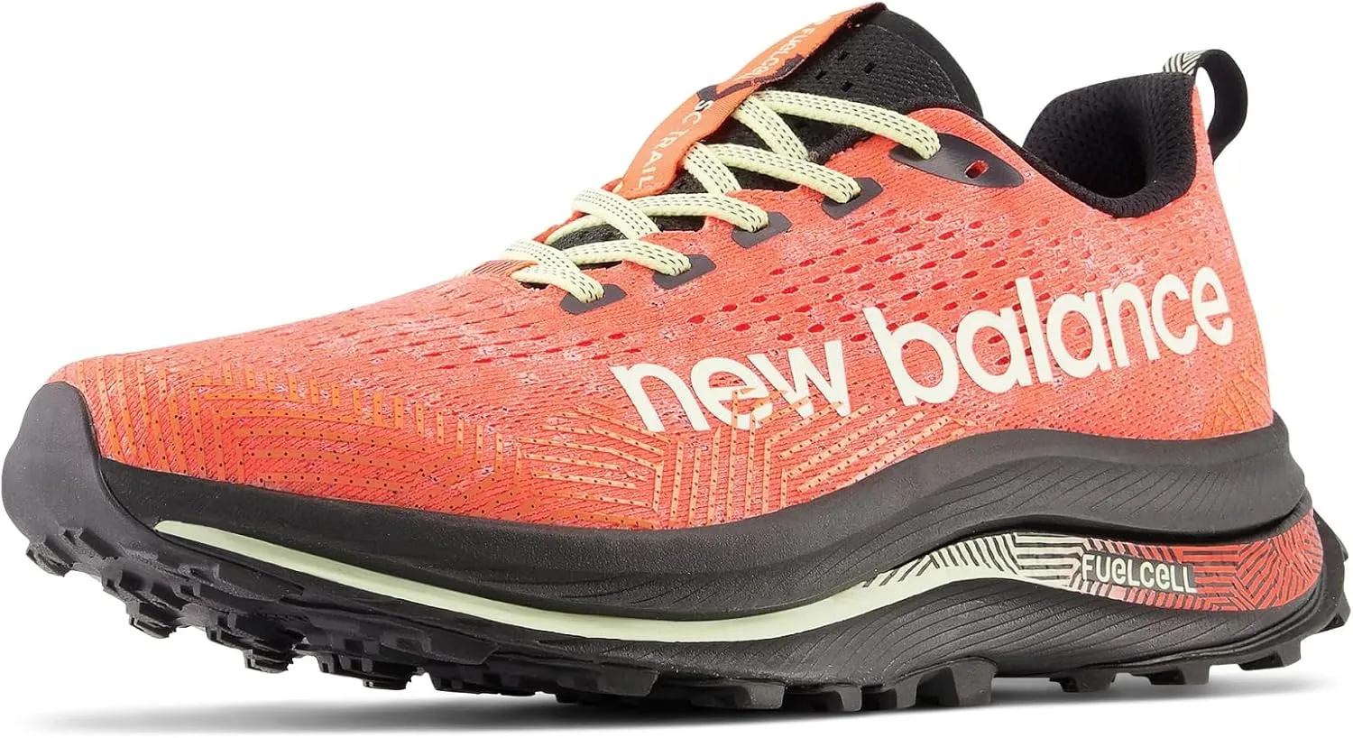 New Balance TECHNICAL_SPORT_SHOE New Balance FuelCell SuperComp Trail Bleached Lime Glo/Nb Navy 8 D (M)
