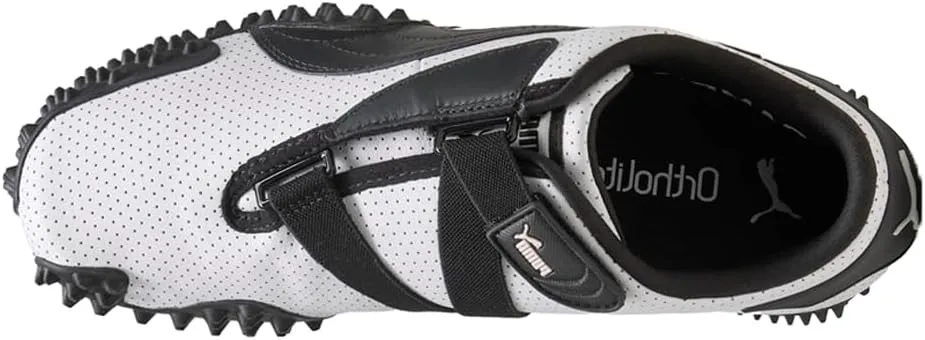 Puma Mens Mostro Perforated Leather Slip On Sneakers Shoes Casual - White