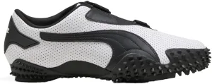 Puma Mens Mostro Perforated Leather Slip On Sneakers Shoes Casual - White