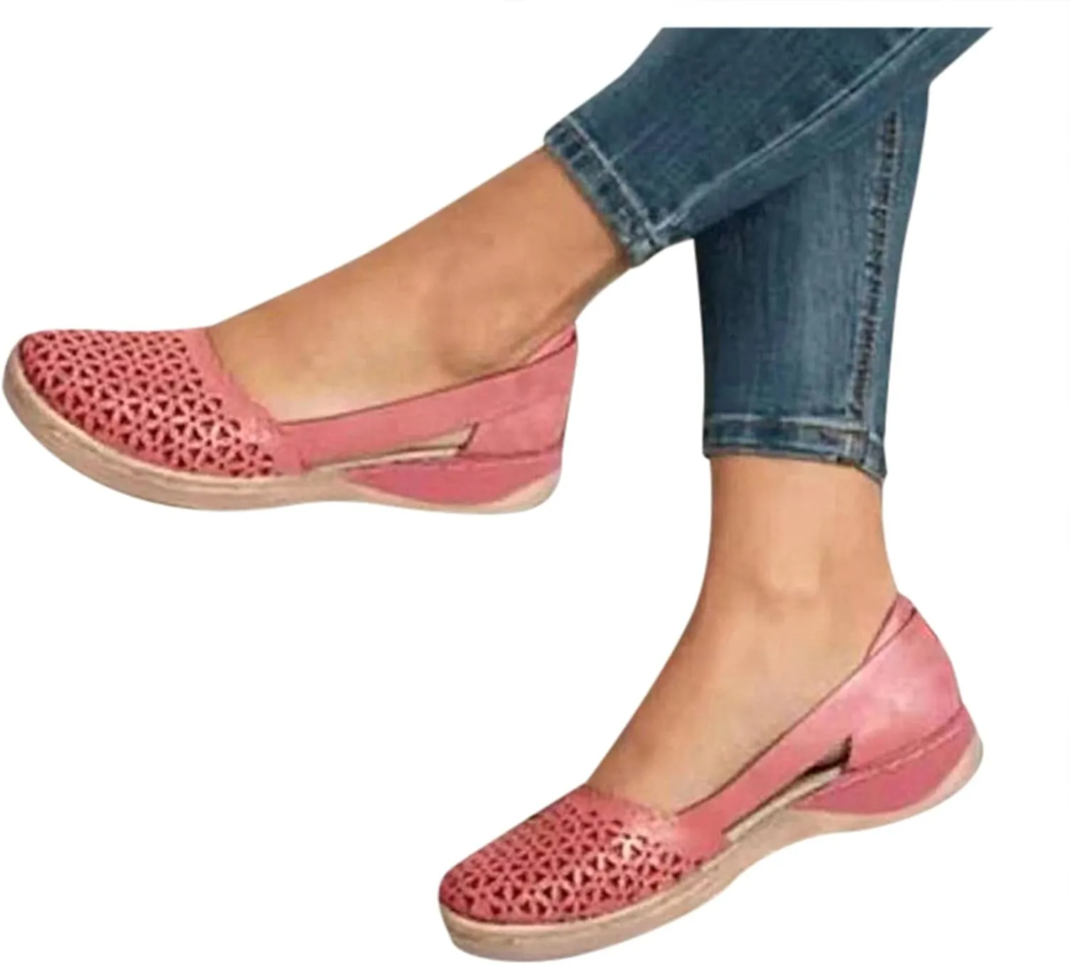 Sandals for Women Dressy Summer Espadrille Wedge with Ankle Straps Closed Toe Canvas Sandals Closed Toe Sandals 2024