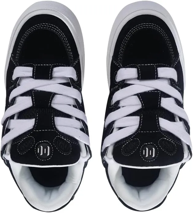 Skate Shoes Lace-up Skateboarding Shoes Mens Skateboard Shoes Low Top Sneakers Skate Shoes for Men Women