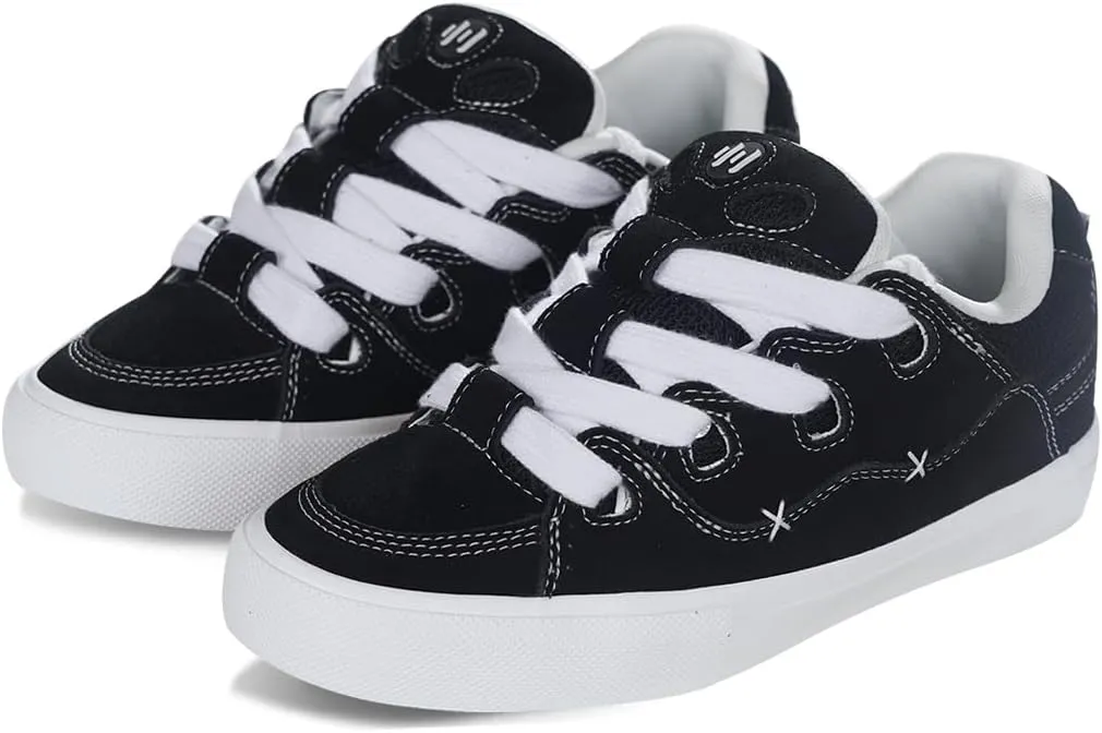 Skate Shoes Lace-up Skateboarding Shoes Mens Skateboard Shoes Low Top Sneakers Skate Shoes for Men Women