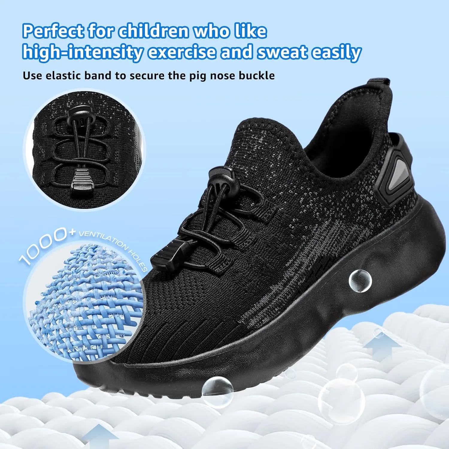 Sneakers for Boys Slip on Sneakers Girls School Tennis Gym Athletic