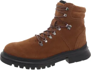 Steve Madden Mens Monty Suede Lug Sole Combat & Lace-Up Boots