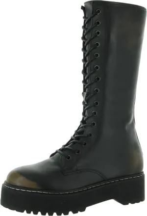 Steve Madden Womens Conrad Embellished Combat & Lace-up Boots