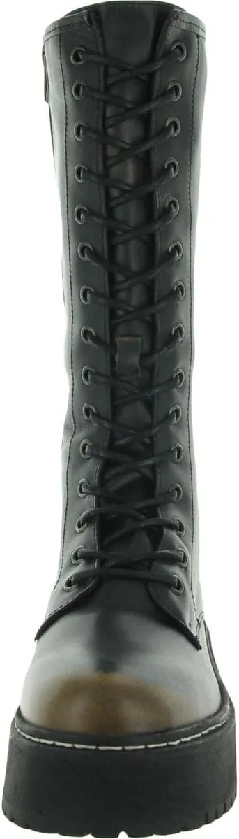 Steve Madden Womens Conrad Embellished Combat & Lace-up Boots