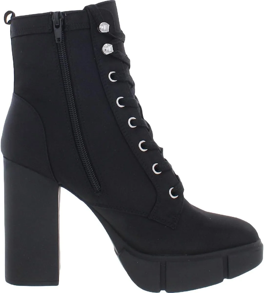 Steve Madden Womens Hani Ankle Booties Combat & Lace-up Boots