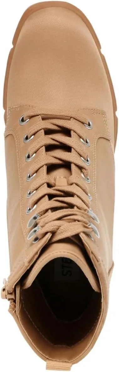 Steve Madden Womens Hani Ankle Booties Combat & Lace-up Boots