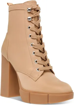 Steve Madden Womens Hani Ankle Booties Combat & Lace-up Boots