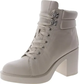 Steve Madden Womens Orion Lace-Up Leather Combat & Lace-Up Boots
