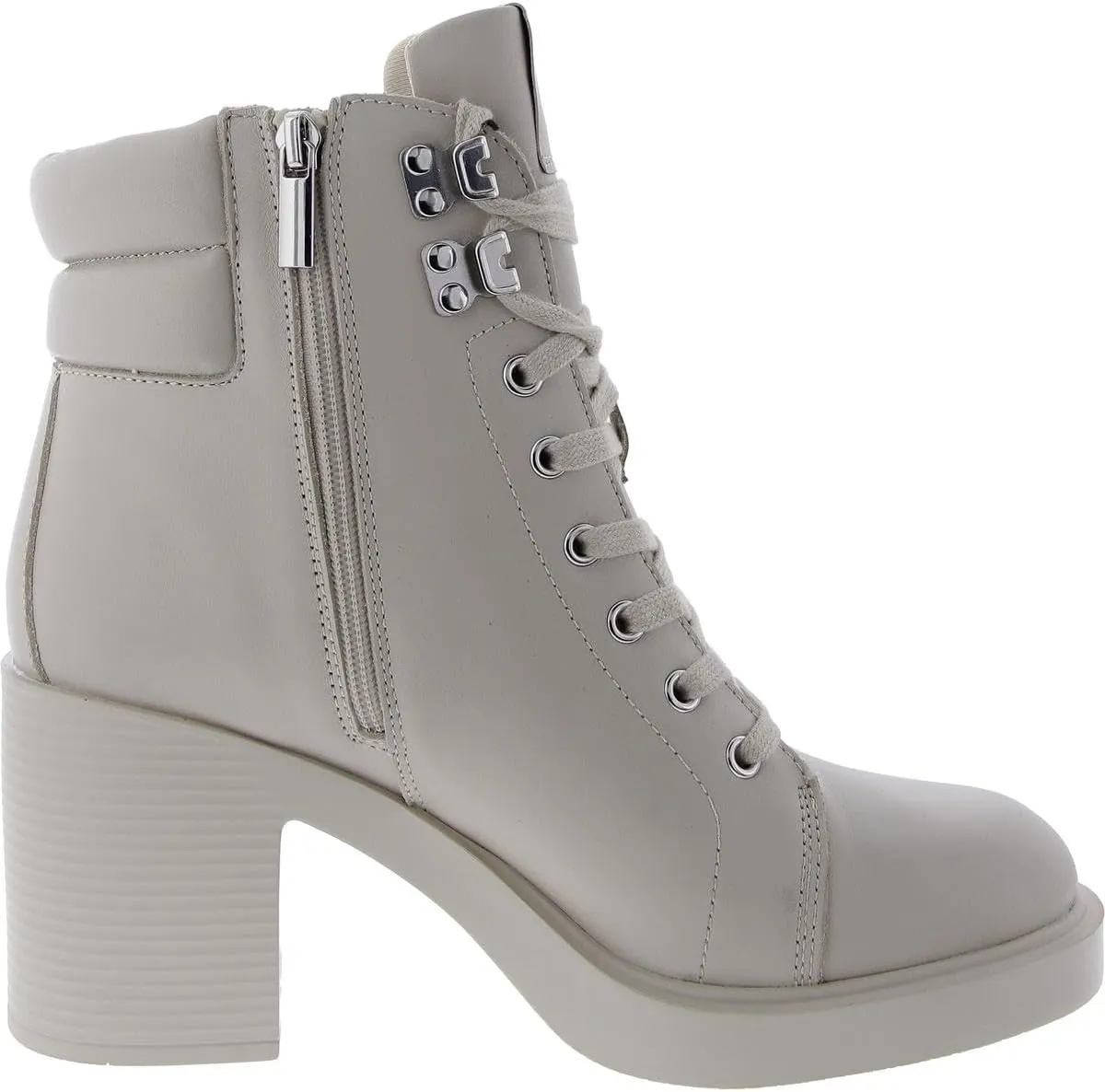 Steve Madden Womens Orion Lace-Up Leather Combat & Lace-Up Boots
