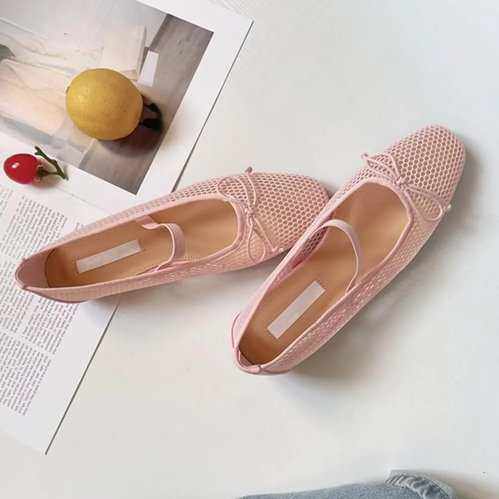 Stunner Women's Mary Jane Flats Fashion Square Toe Soft Ballet Flats Comfort One Line Strap Dress Flats