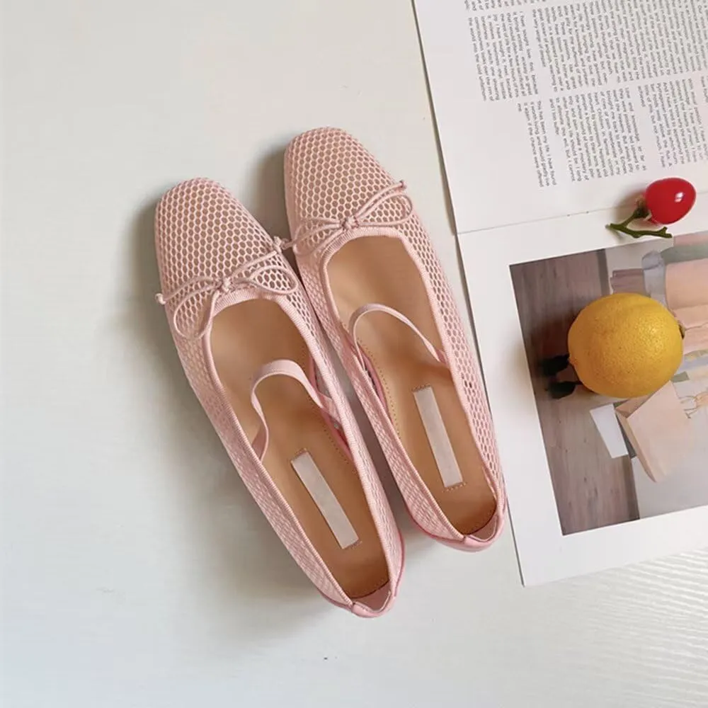 Stunner Women's Mary Jane Flats Fashion Square Toe Soft Ballet Flats Comfort One Line Strap Dress Flats