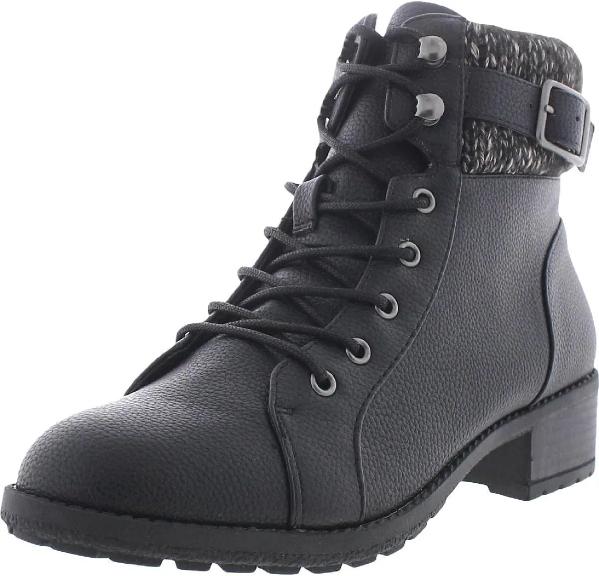 Style & Co. Womens Gaiel Ankle Combat & Lace-up Boots
