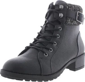 Style & Co. Womens Gaiel Ankle Combat & Lace-up Boots