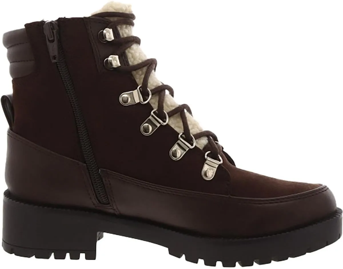 Style & Co. Womens Lace-Up Faux Leather Combat & Lace-Up Boots