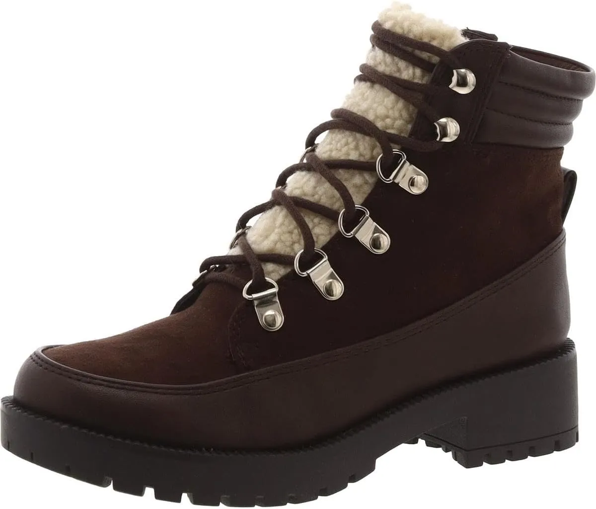 Style & Co. Womens Lace-Up Faux Leather Combat & Lace-Up Boots