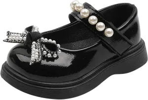 Toddler Girls Platform Mary Jane Shoes Bow Girls Dress Shoes Little Girl School Uniform Oxford Shoes for Kids Flats