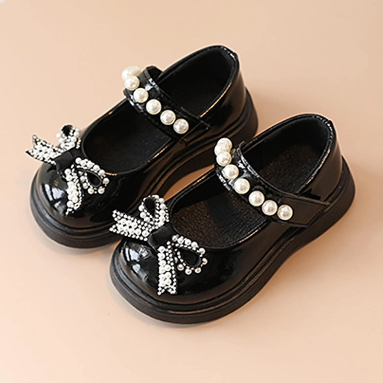 Toddler Girls Platform Mary Jane Shoes Bow Girls Dress Shoes Little Girl School Uniform Oxford Shoes for Kids Flats