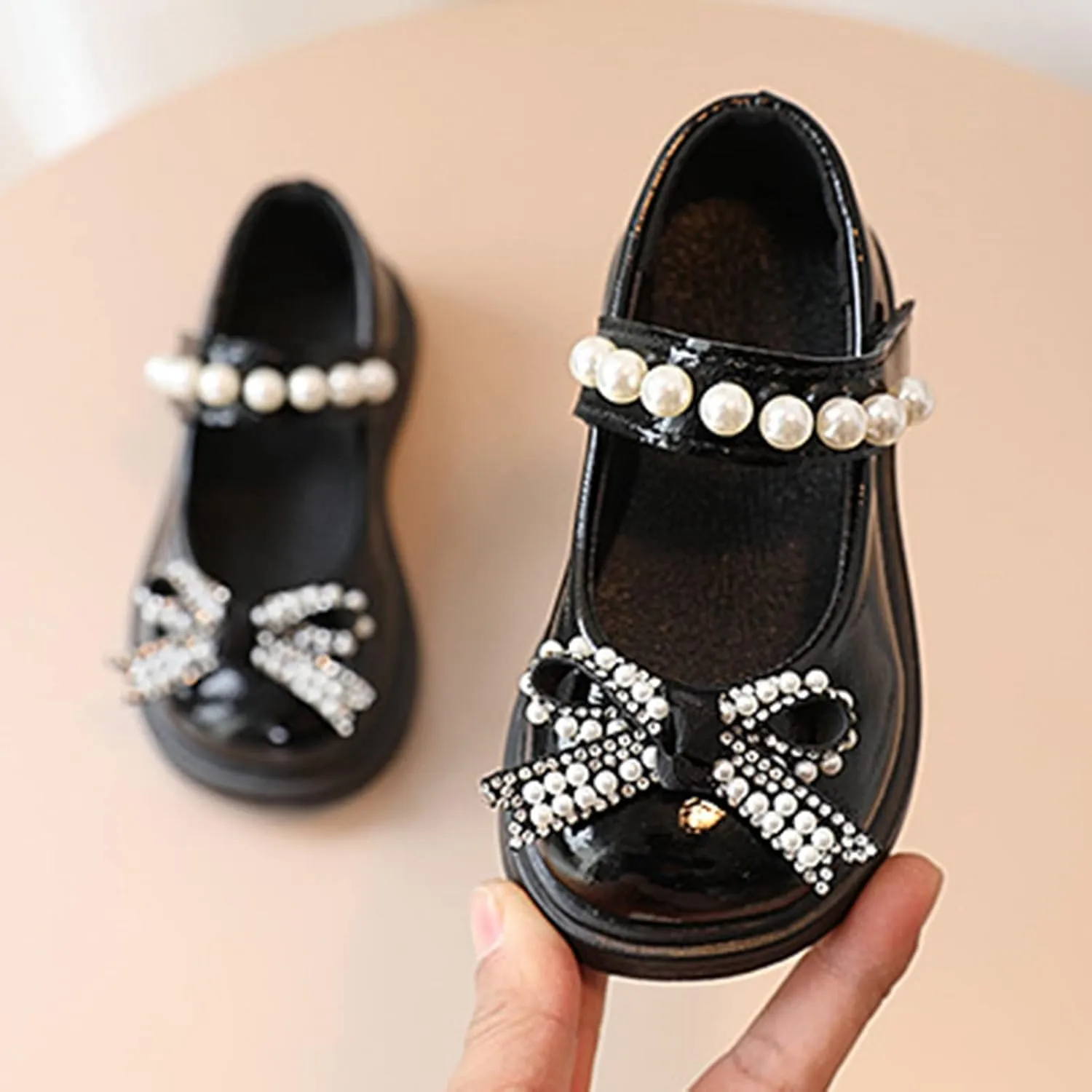 Toddler Girls Platform Mary Jane Shoes Bow Girls Dress Shoes Little Girl School Uniform Oxford Shoes for Kids Flats