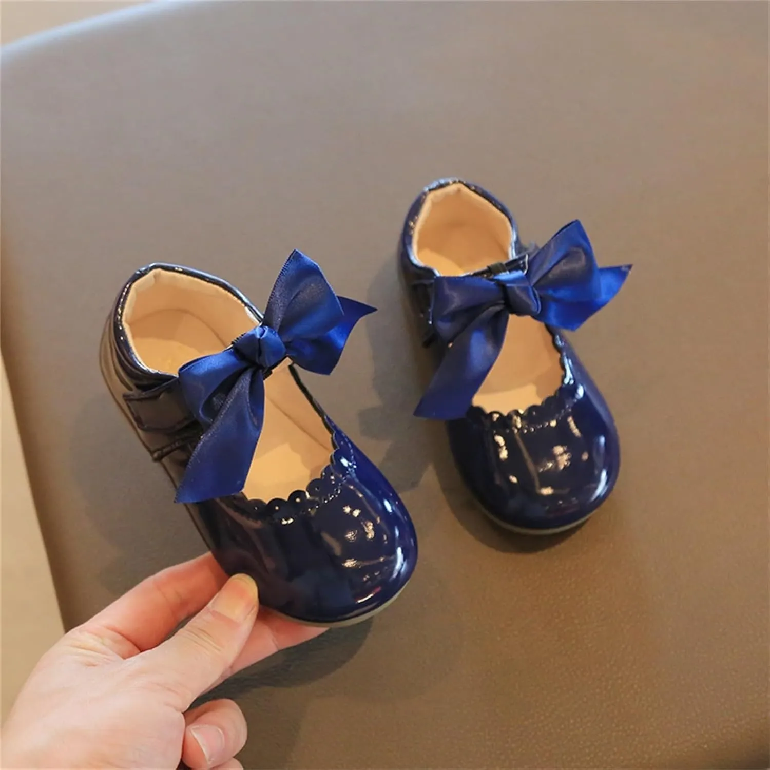 Toddler Little Girls Party Dress Shoes Slip On Mary Jane Ballerina Flats Flower Girl Shoes Dress up Shoes for Girls