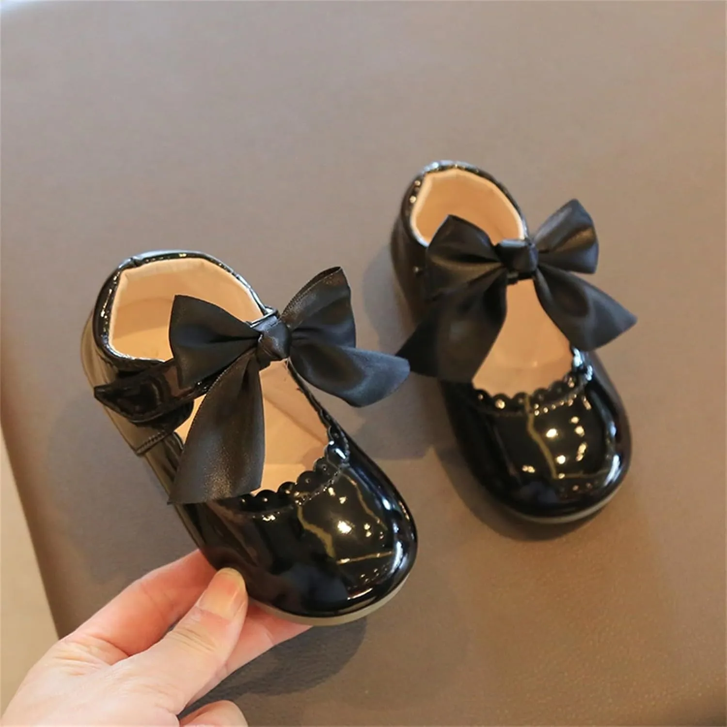 Toddler Little Girls Party Dress Shoes Slip On Mary Jane Ballerina Flats Flower Girl Shoes Dress up Shoes for Girls