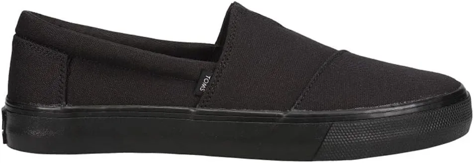 TOMS Mens Alpargata Fenix Slip On Sneakers Shoes Casual - Black