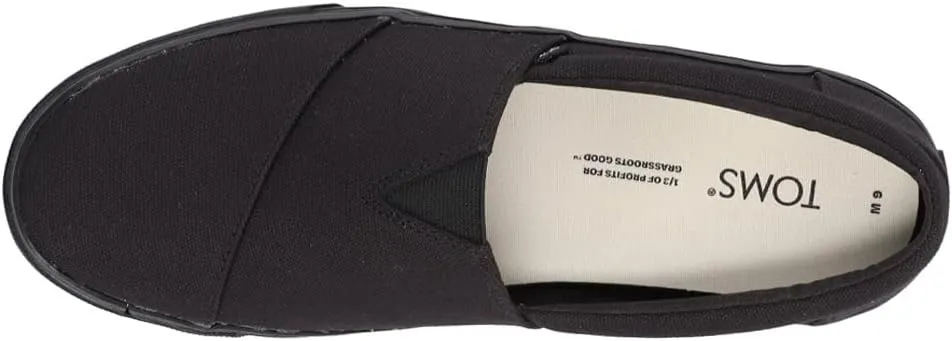 TOMS Mens Alpargata Fenix Slip On Sneakers Shoes Casual - Black