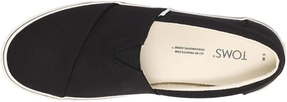 TOMS Mens Alpargata Fenix Slip On Sneakers Shoes Casual - Black