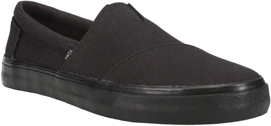 TOMS Mens Alpargata Fenix Slip On Sneakers Shoes Casual - Black