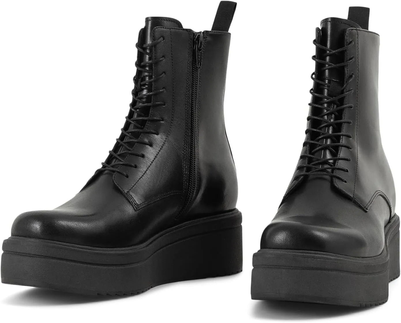 Vagabond Shoemakers Women's Tara Lace Up Leather Bootie Combat Boot