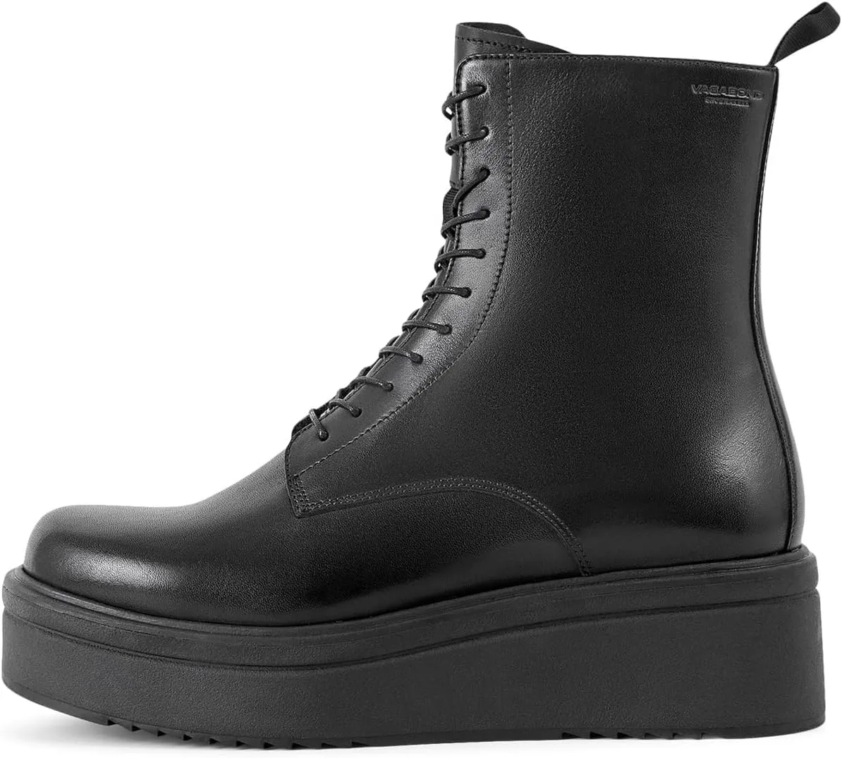 Vagabond Shoemakers Women's Tara Lace Up Leather Bootie Combat Boot