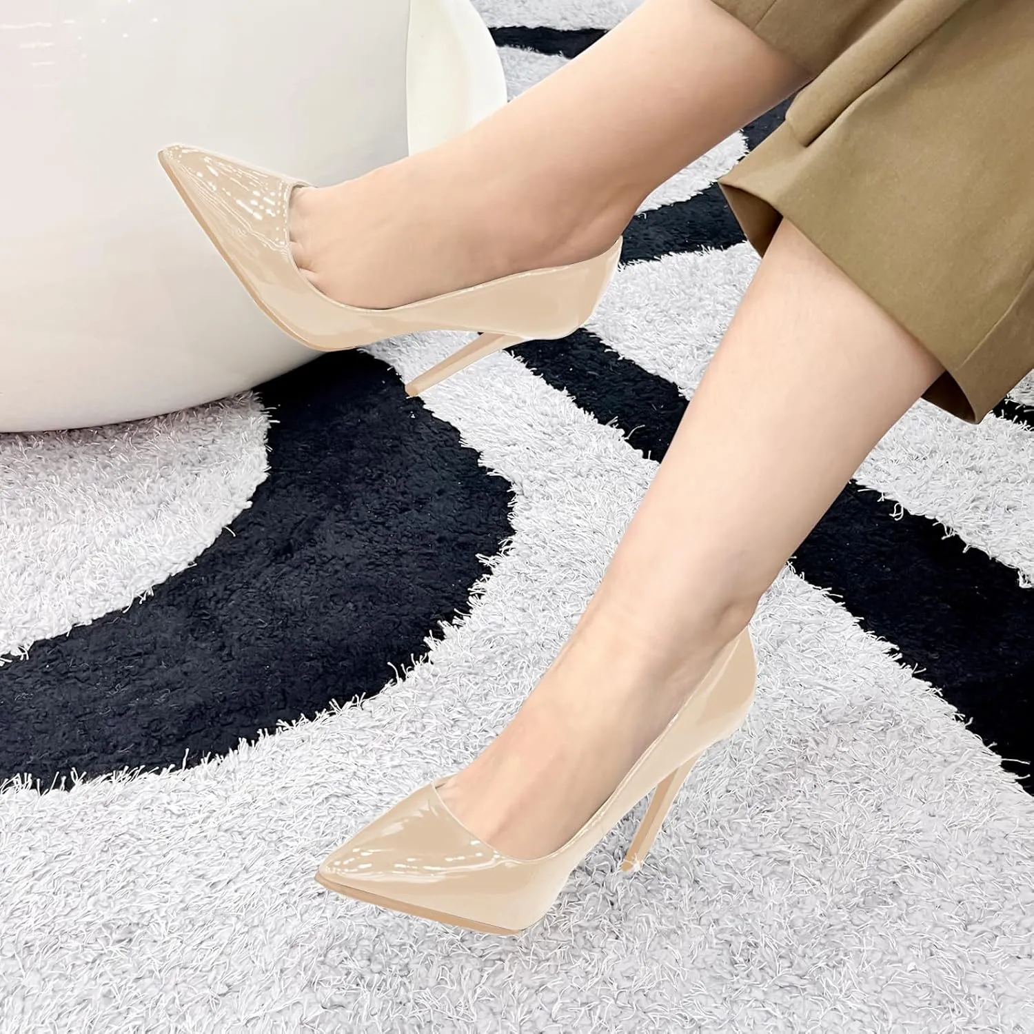 Velvet Pointed-Toe Pumps