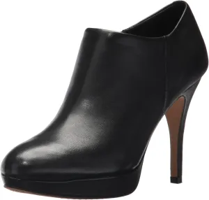 Vince Camuto Women's Footwear Women's Elvin Platform Bootie Fashion Boot, Black Nappa, 12