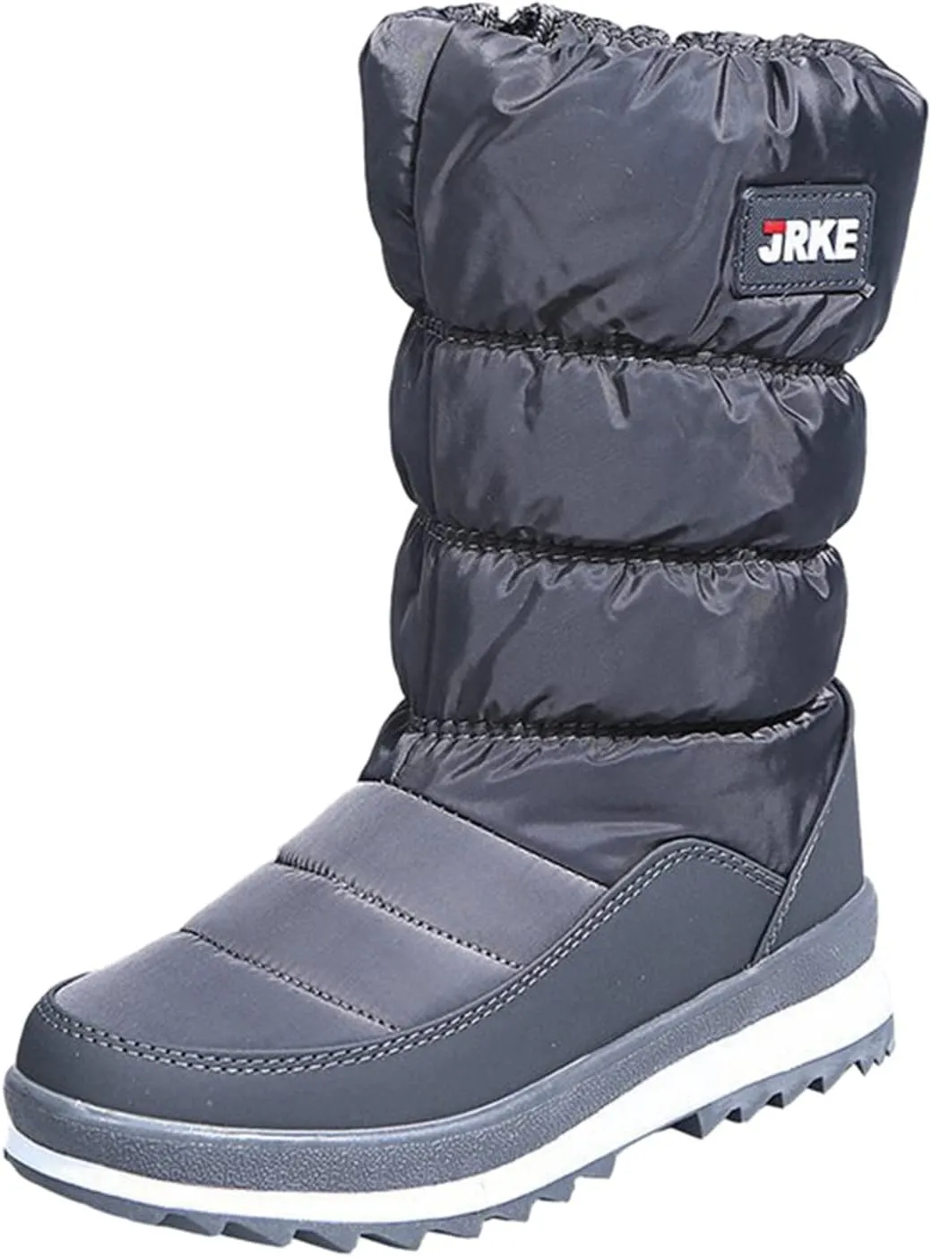 Winter Boots For Women Cotton Snow Boots Furry Lace-Up Hiking Booties Keep Warm Winter Ankle Short Booties