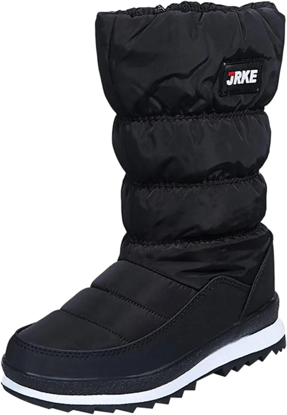 Winter Boots For Women Cotton Snow Boots Furry Lace-Up Hiking Booties Keep Warm Winter Ankle Short Booties