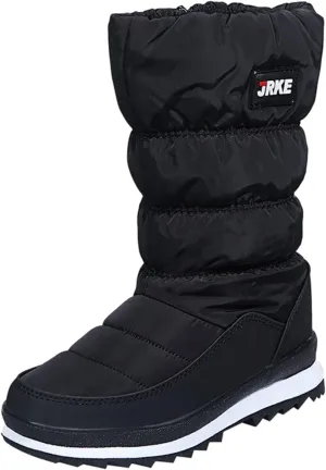 Winter Boots For Women Cotton Snow Boots Furry Lace-Up Hiking Booties Keep Warm Winter Ankle Short Booties