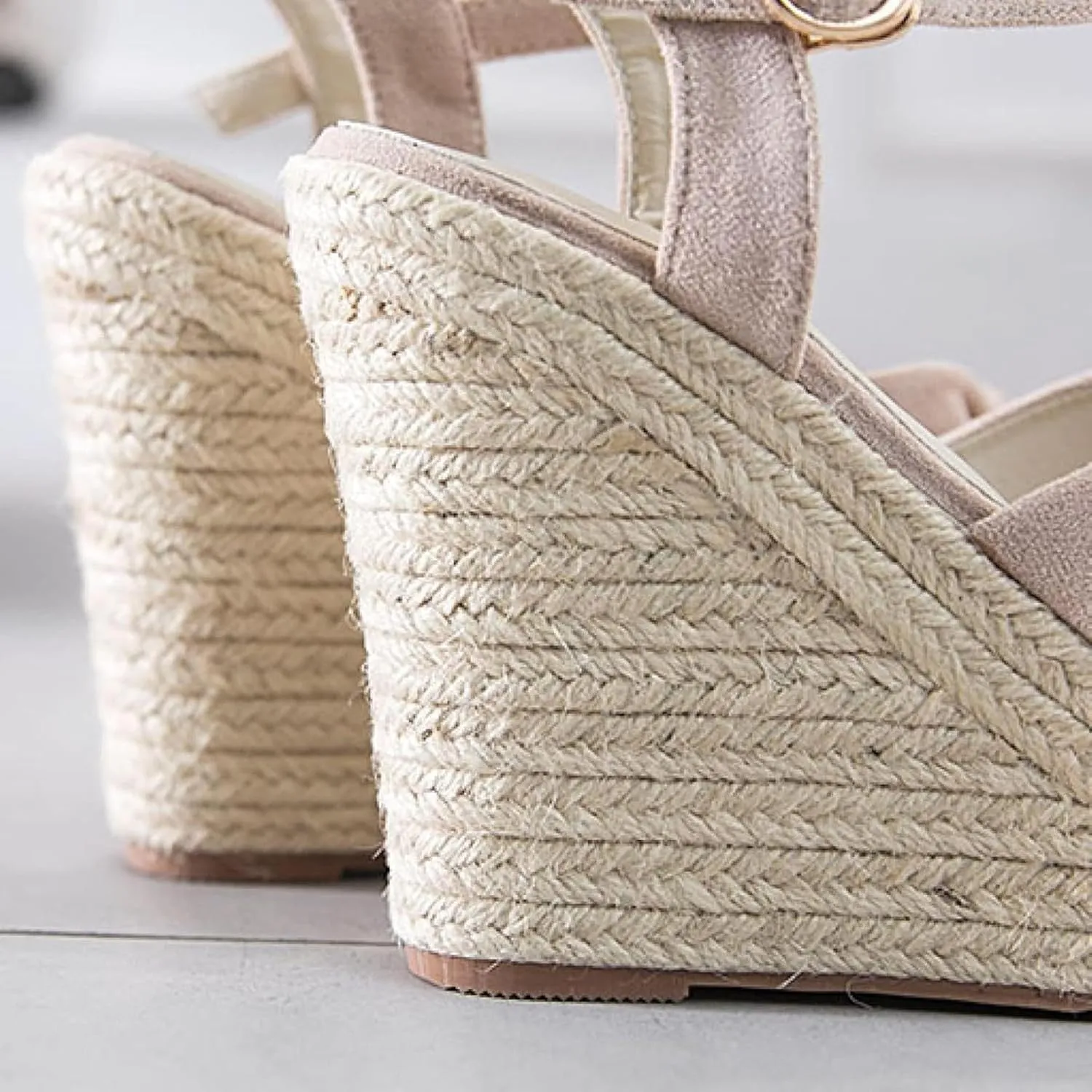 Women's High-heeled Wedge Sandals Cute Butterfly Dew Toe Summer Platform Dating Shoes Ankle Strap Party