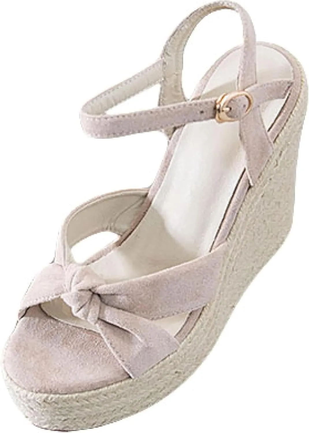 Women's High-heeled Wedge Sandals Cute Butterfly Dew Toe Summer Platform Dating Shoes Ankle Strap Party