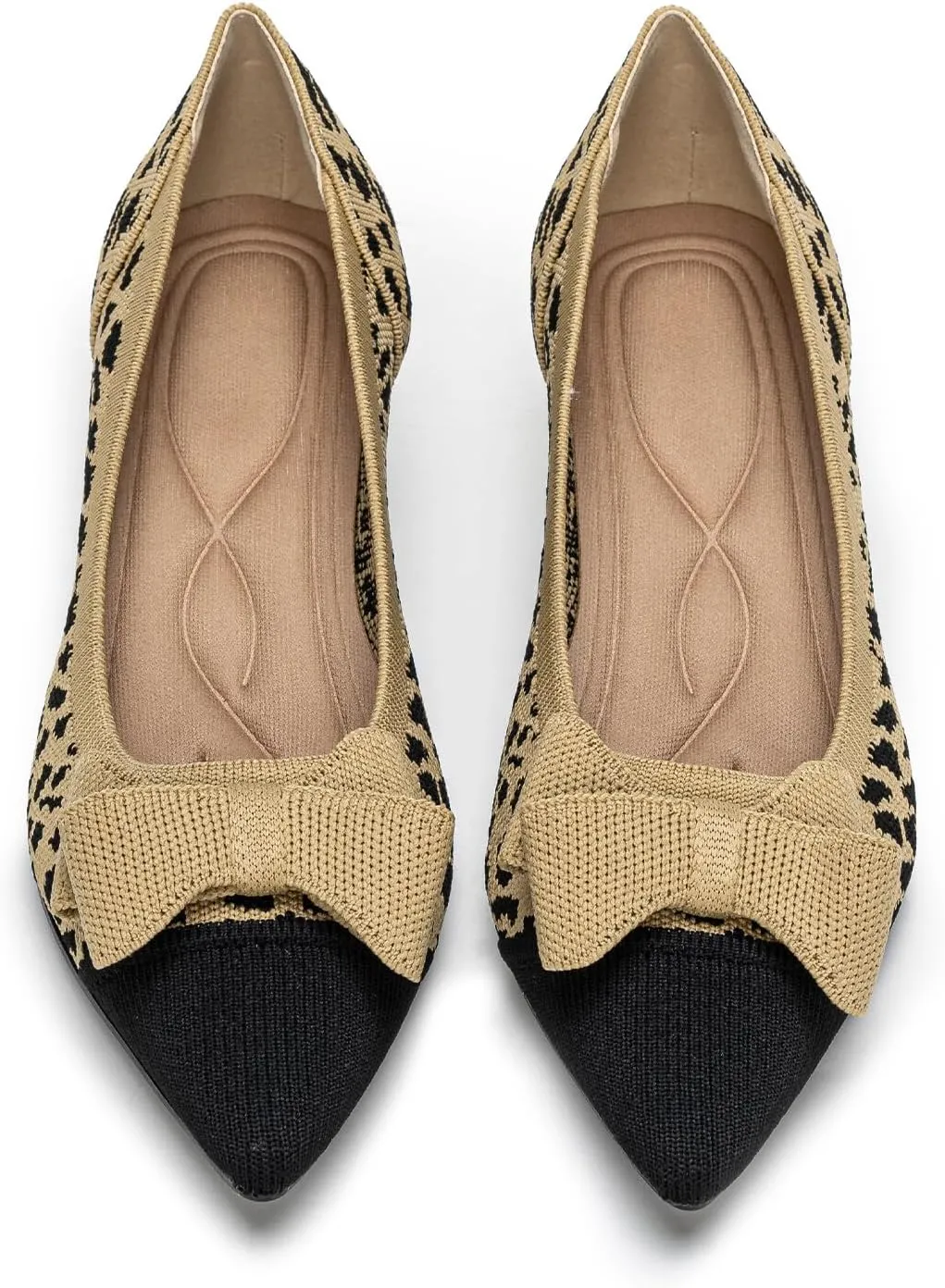 Womens Kitten Heels Pumps Shoes Comfortable Knit Closed Toe Heels for Women Work Office Casual Wedding Dressy