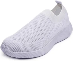 Women's Slip On Sneakers Casual Mesh Tennis Shoes Athletic Walking Shoes