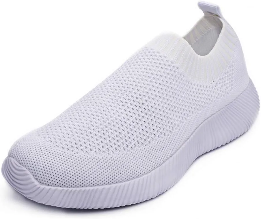 Women's Slip On Sneakers Casual Mesh Tennis Shoes Athletic Walking Shoes